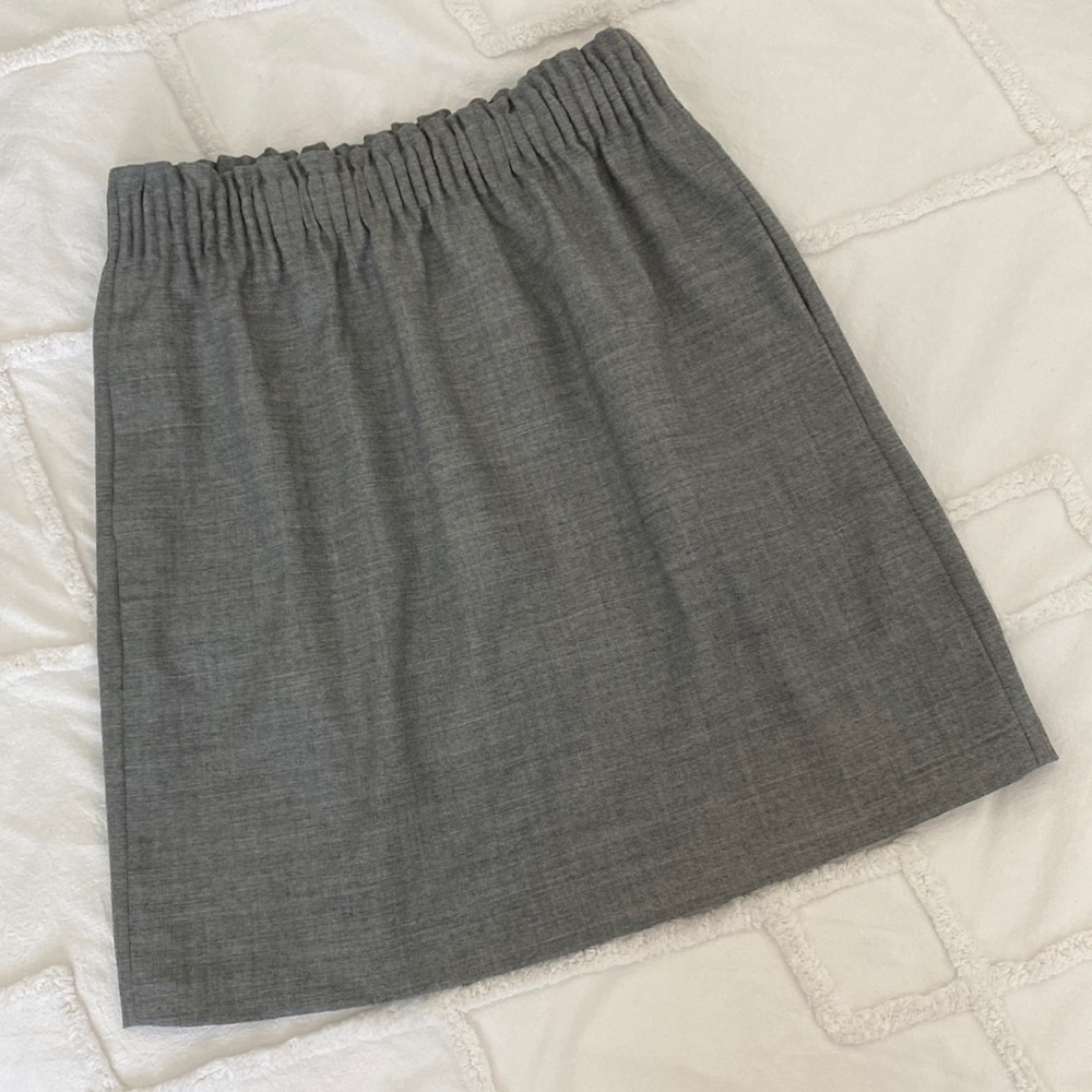 J Crew Gray Paperbag Skirt